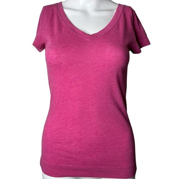 Victoria's Secret Tops - Victoria's Secret Short Sleeve V Neck Casual Shirt Pink Size XS